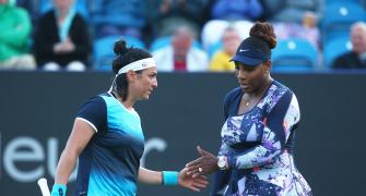 Serena's doubles campaign ends