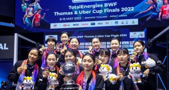S Korea dethrone China, end 12-year Uber Cup drought