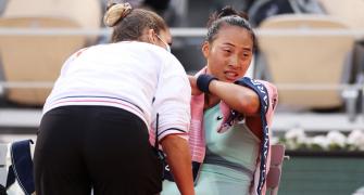 Menstrual cramps wreck Zheng's French Open dream