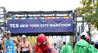 Even Spiderman Ran New York Marathon