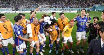 What happened in Japan's locker room post German upset