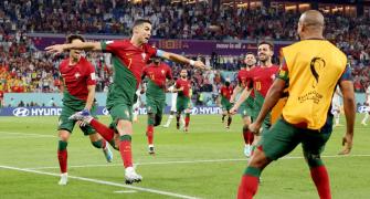 Ronaldo Celebrates; Roger Milla Honoured