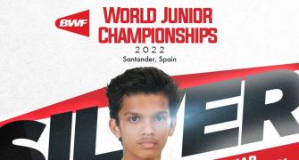 Sankar Muthuswamy wins silver at BWF World Junior C'ships