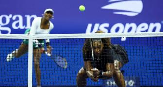 Williams sisters crash out of US Open doubles
