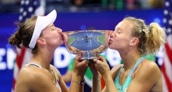 Siniakova-Krejcikova rally to win US Open doubles