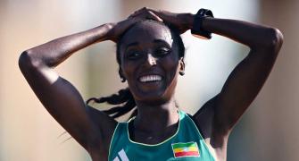 PIX: Beriso leads Ethiopian 1-2 in women's marathon