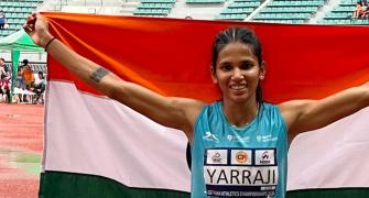 Jyothi Yarraji makes history with 100m hurdles gold!