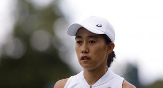 Zhang left in tears after bizarre act by opponent