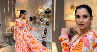 Elegant Sania Shows Off A Winning Number