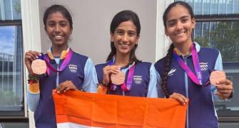 India's men, women win roller skating team bronze!