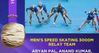 India's men, women win roller skating team bronze!