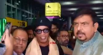 Ronaldinho takes Kolkata by storm