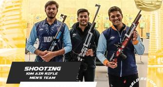 Asian Games: India shooters win gold with WR score!