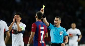 'The referee's performance was a disaster'