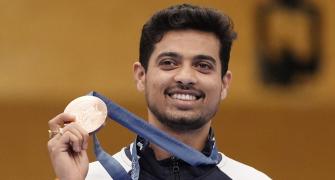 Keychain charm brings Olympic luck for Swapnil