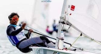 Paris Olympics: Indian sailors Nethra, Vishnu struggle