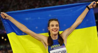 Ukraine's Mahuchikh wins gold in women's high jump
