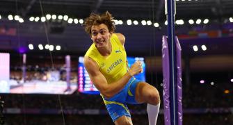 PIX: Duplantis breaks own pole vault World record