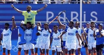 PIX: India win back-to-back Olympics hockey bronze