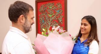 When double Olympic medallist Manu met Rahul Gandhi