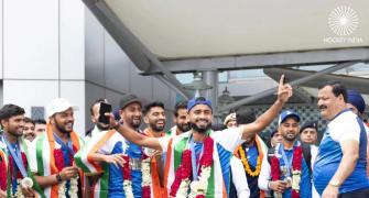 PICS: Indian hockey heroes return to grand reception