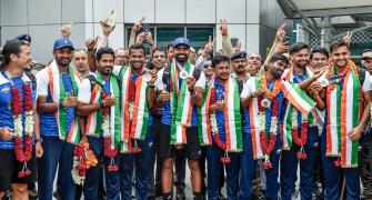 PIX: India's hockey heroes aim to inspire nation