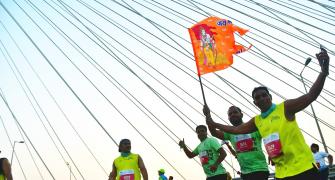 'Jai Shri Ram' Echoes At Mumbai Marathon
