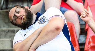 Frustrated football fans poke fun at England