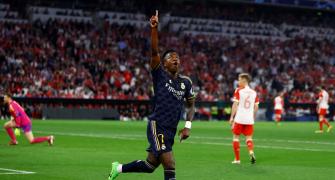 Champions League: Vinicius brace gives Real advantage