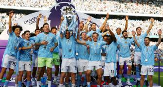 Manchester City win record fourth successive EPL title