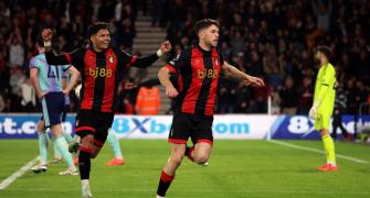 EPL PIX: Bournemouth shock Arsenal; United, Spurs win