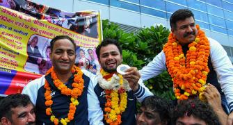 PIX: India's Paralympic stars touch down in Delhi