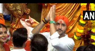 SEE: Harbhajan Singh visits Lalbaughcha Raja