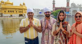 Olympic medalist Bhaker finds peace at Golden Temple 