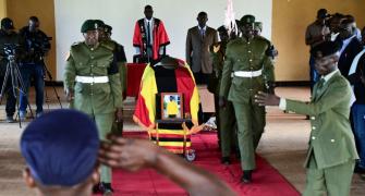 PIX: Cheptegei buried with full military honours