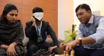 Gukesh's Blindfold Blitz Stuns Minister