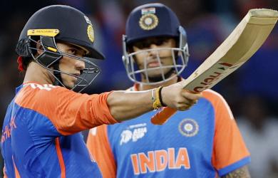 Abhishek, Tilak, Sanju propel India past 200 vs SL