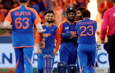 PIX: Kuldeep, spinners crush Pakistan, all out for 146