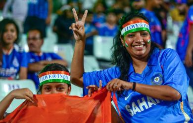 T20 WC, PIX: Sea of Fans Fill Eden Gardens as India Face West Indies