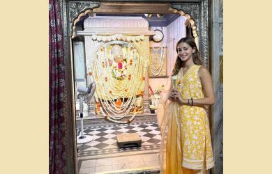 Ananya's Temple Visit