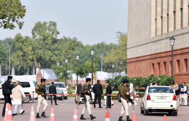 Security breach at Parliament as man scales wall