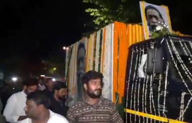 Shibu Soren's mortal remains taken to Ranchi