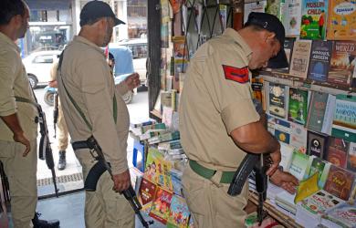 J-K police raid bookshops after ban on 25 titles for glorifying terrorism