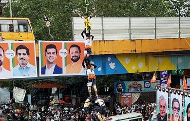 Govindas build 10-layer pyramid in Thane; min says world record