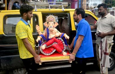 Mumbai Takes Its Beloved Bappa Home