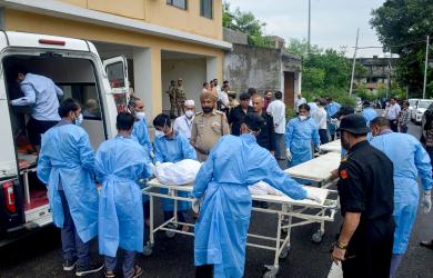 Vaishno Devi landslide: Pilgrims search for loved ones