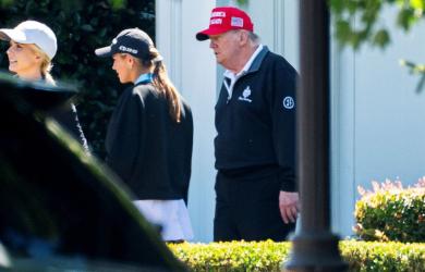 Trump dispels health rumours, hits golf course