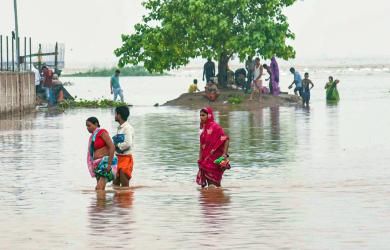 Heavy Rain Swells Ganga To Warning Levels