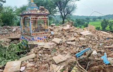 Rajasthan school collapse: 'Students forced to sit inside'