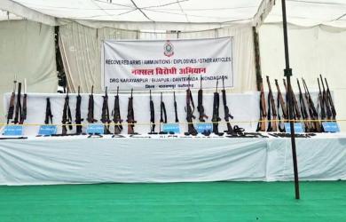 Police Recover Maoist Weapons Cache In Chhattisgarh